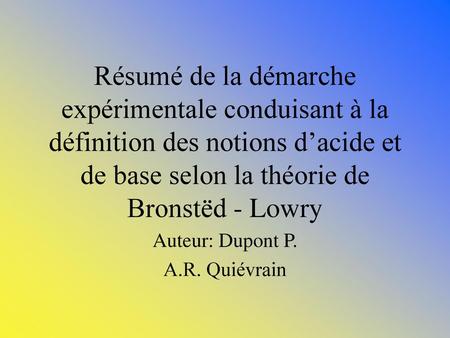 Auteur: Dupont P. A.R. Quiévrain