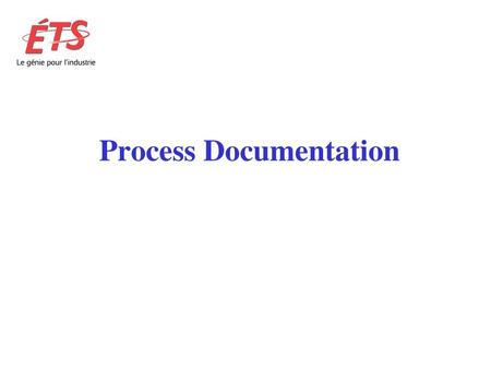 Process Documentation