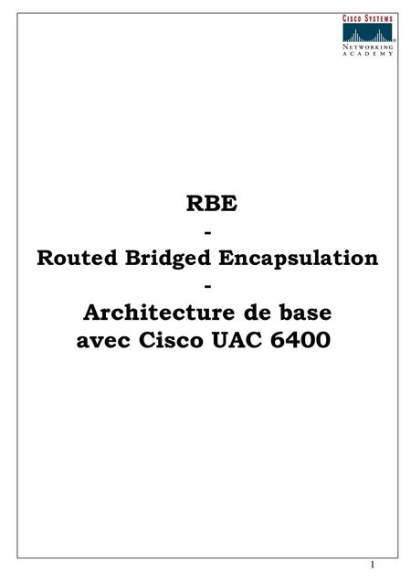 Routed Bridged Encapsulation