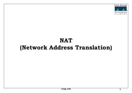 (Network Address Translation)