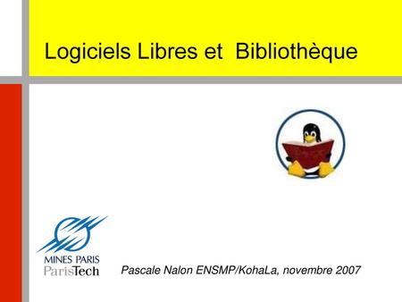 Logiciels Libres et Bibliothèque