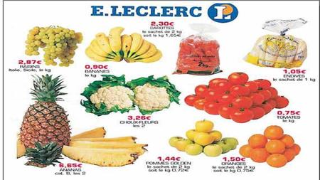 Do you remember how items are sold in French-speaking countries? Fruits and vegetables are priced by the pound (une livre =500 grammes) une livre.