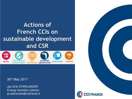 French CCIs on sustainable development and CSR