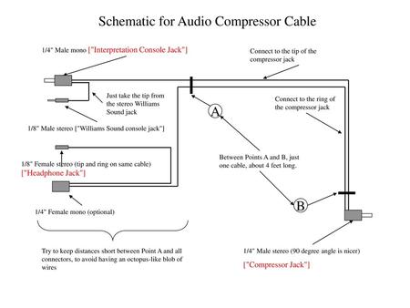 Schematic for Audio Compressor Cable
