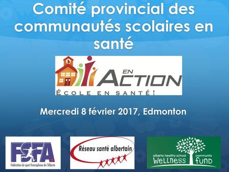Comité provincial des communautés scolaires en santé