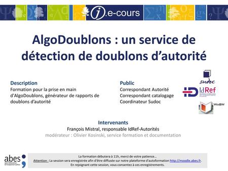 AlgoDoublons : un service de détection de doublons d’autorité