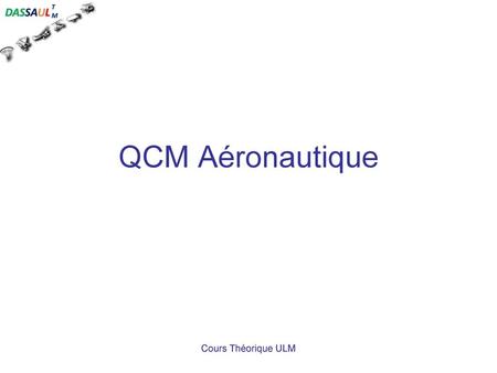 QCM Aéronautique Cours Théorique ULM.