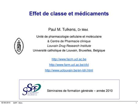 Effet de classe et médicaments