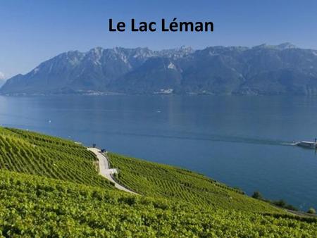 Le Lac Léman.
