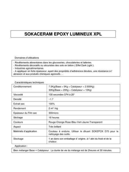 SOKACERAM EPOXY LUMINEUX XPL