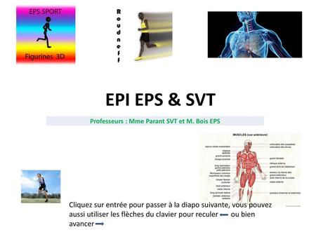 Professeurs : Mme Parant SVT et M. Bois EPS