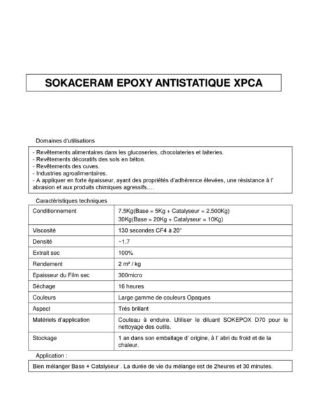 SOKACERAM EPOXY ANTISTATIQUE XPCA