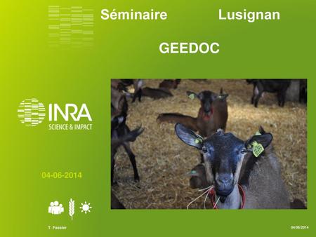 Séminaire Lusignan GEEDOC 04-06-2014 T. Fassier 04/06/2014.