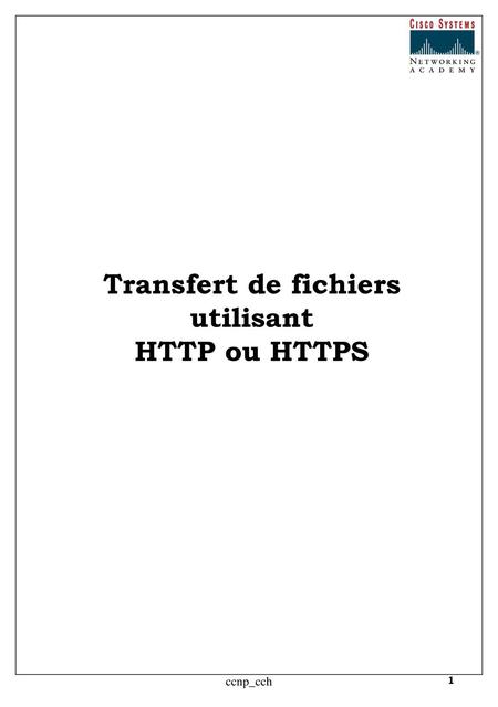 Transfert de fichiers utilisant HTTP ou HTTPS