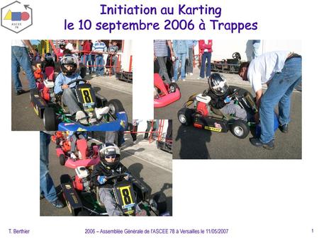 Initiation au Karting le 10 septembre 2006 à Trappes