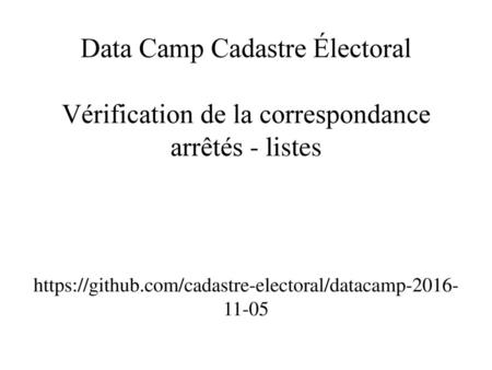 https://github.com/cadastre-electoral/datacamp