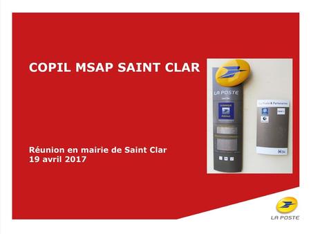 COPIL MSAP SAINT CLAR Réunion en mairie de Saint Clar 19 avril 2017.