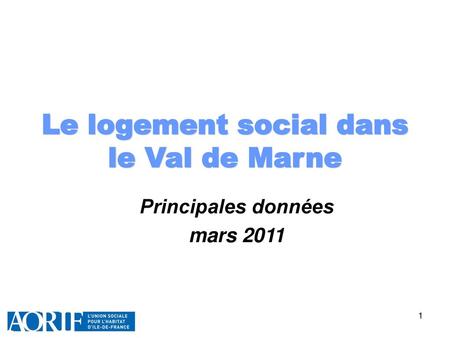 Le logement social dans le Val de Marne