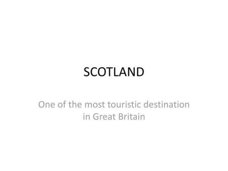 One of the most touristic destination in Great Britain