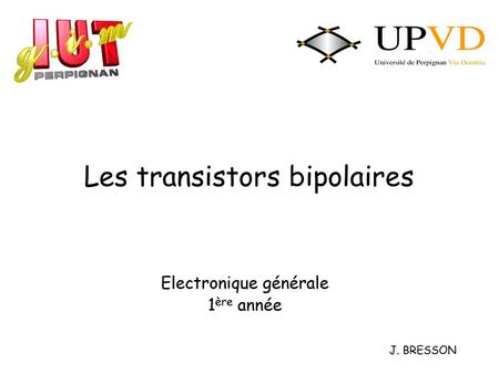 Les transistors bipolaires