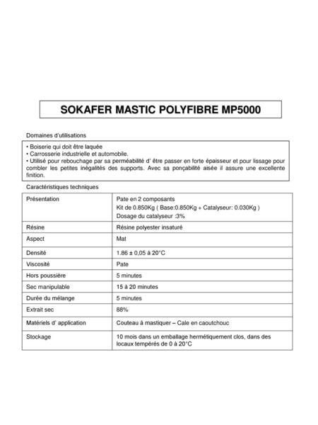 SOKAFER MASTIC POLYFIBRE MP5000