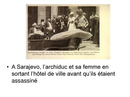 Gavrilo Princip - l’homme responsable pour l’assassination
