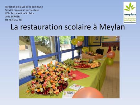 La restauration scolaire à Meylan