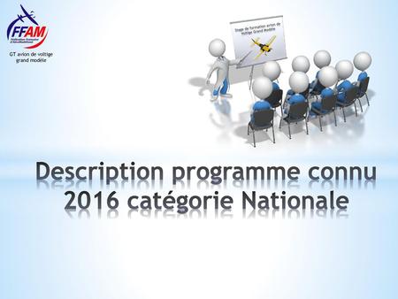 Description programme connu 2016 catégorie Nationale