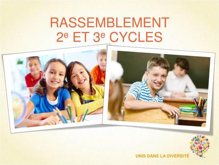 RASSEMBLEMENT 2e ET 3e CYCLES