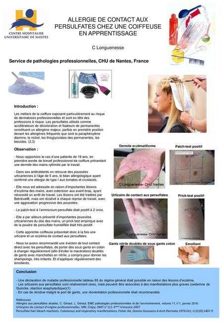 Service de pathologies professionnelles, CHU de Nantes, France