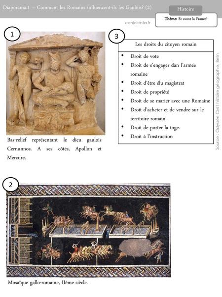 Diaporama.1 – Comment les Romains influencent-ils les Gaulois? (2)