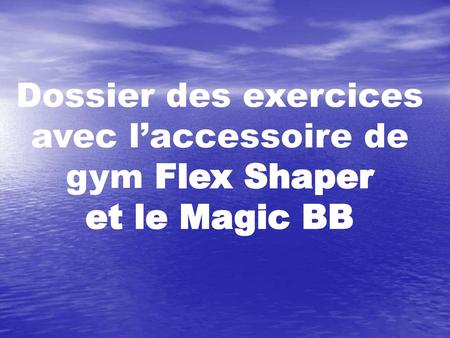 Dossier des exercices avec l’accessoire de gym Flex Shaper