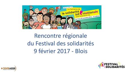 du Festival des solidarités