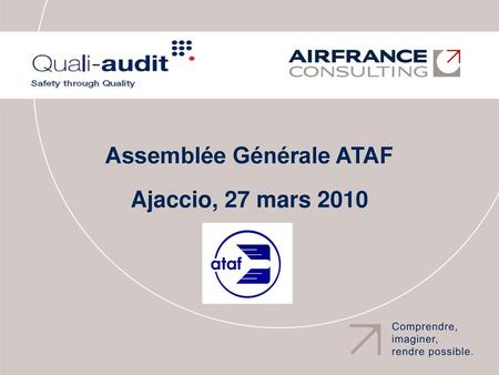 Assemblée Générale ATAF Ajaccio, 27 mars 2010