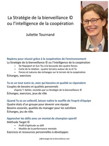 Repères pour réussir grâce à la coopération de l’environnement