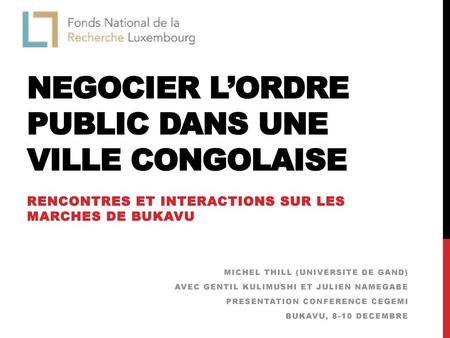 Negocier l’ordre public dans une ville congolaise