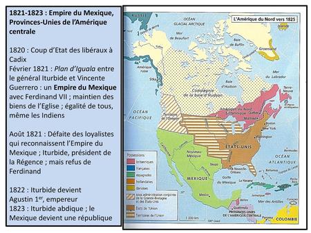 : Empire du Mexique, Provinces-Unies de l’Amérique centrale