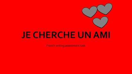 French writing assessment task