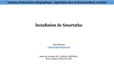 Installation de Smartatlas