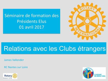 Relations avec les Clubs étrangers