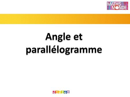 Angle et parallélogramme