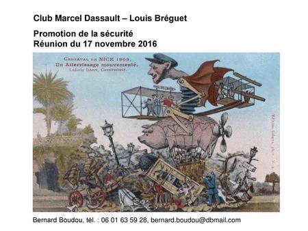Club Marcel Dassault – Louis Bréguet Promotion de la sécurité