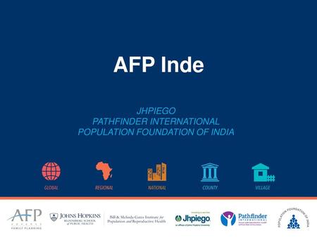 AFP Inde JHPIEGO PATHFINDER INTERNATIONAL