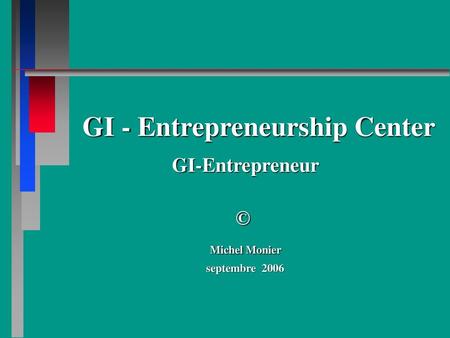 GI - Entrepreneurship Center