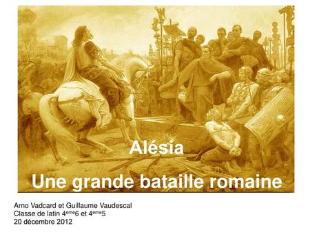 Une grande bataille romaine