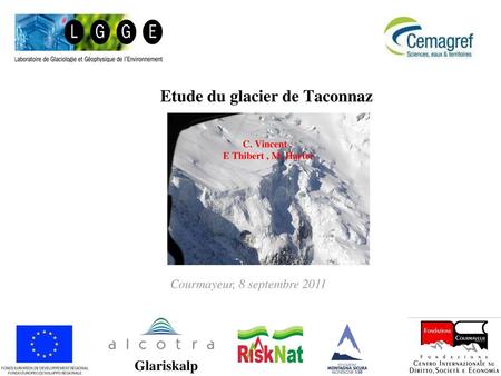 Etude du glacier de Taconnaz