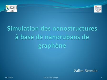 Simulation des nanostructures à base de nanorubans de graphène