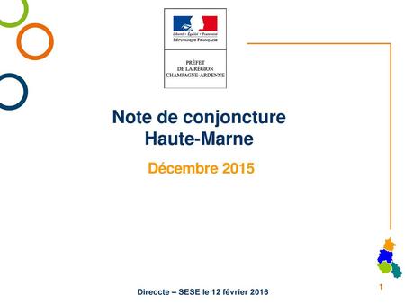 Note de conjoncture Haute-Marne
