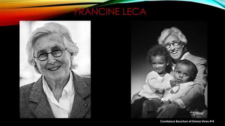 Francine Leca Constance Beuchon et Emma Vives 4e4.