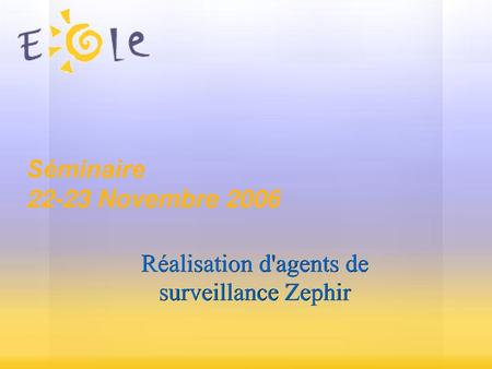 Réalisation d'agents de surveillance Zephir